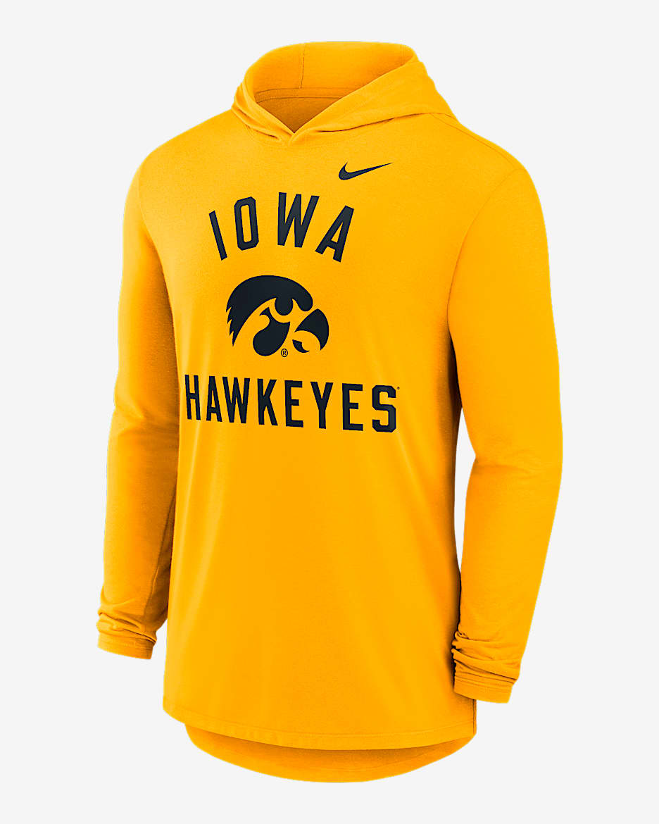 【NIKE】Iowa Hawkeyes Fitness College Pullover Hoodie Iowa Hawkeyes Fitness Men's Nike Therma College Pullover